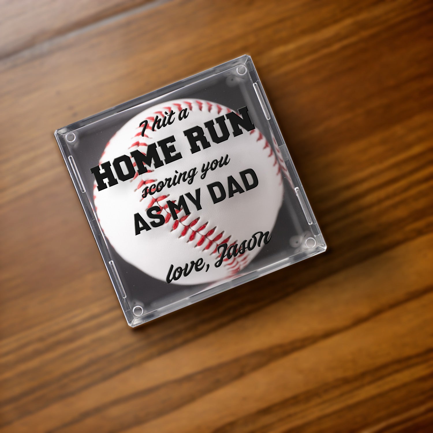 Personalized case for baseballs