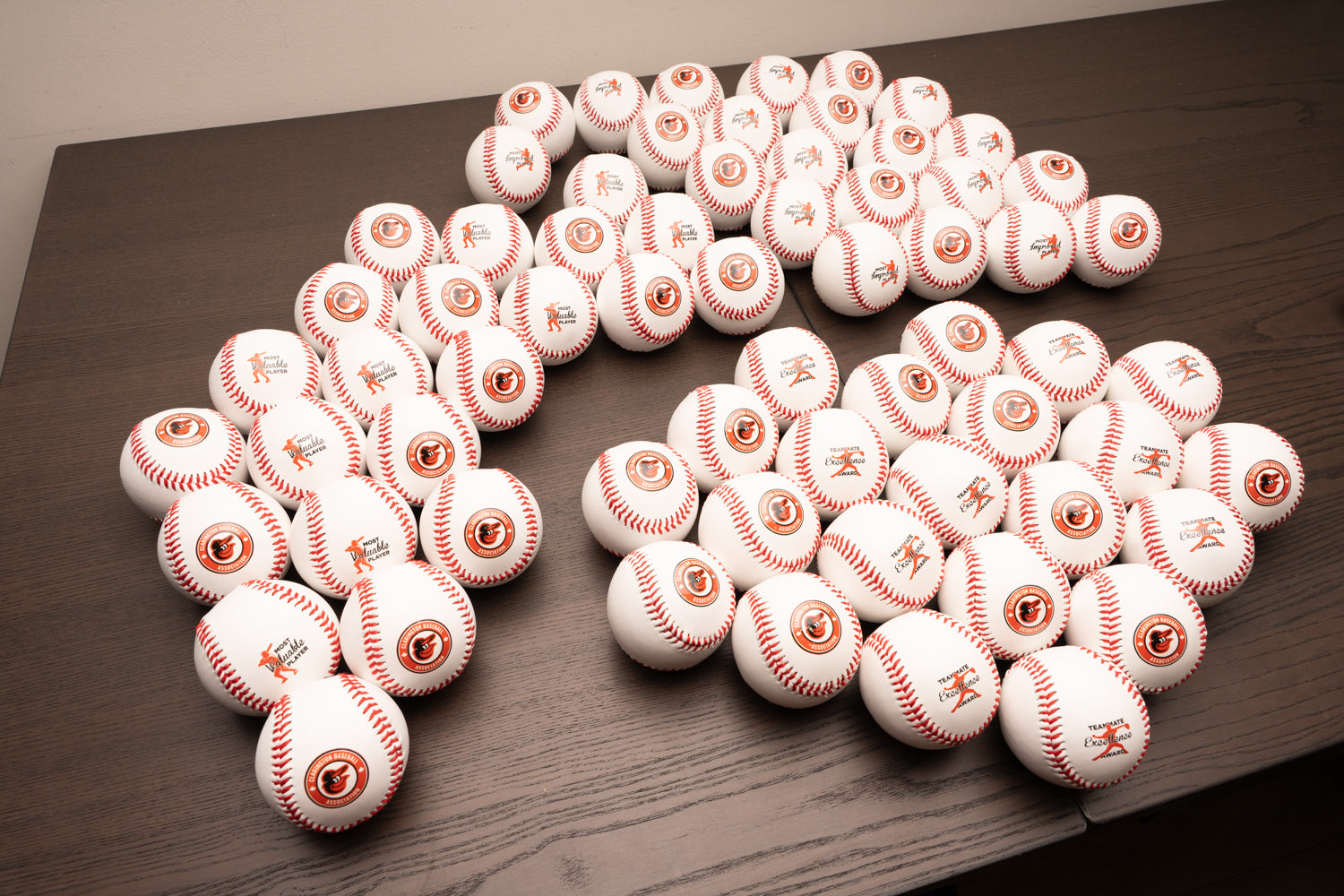 Personalized baseballs for end of season gifts