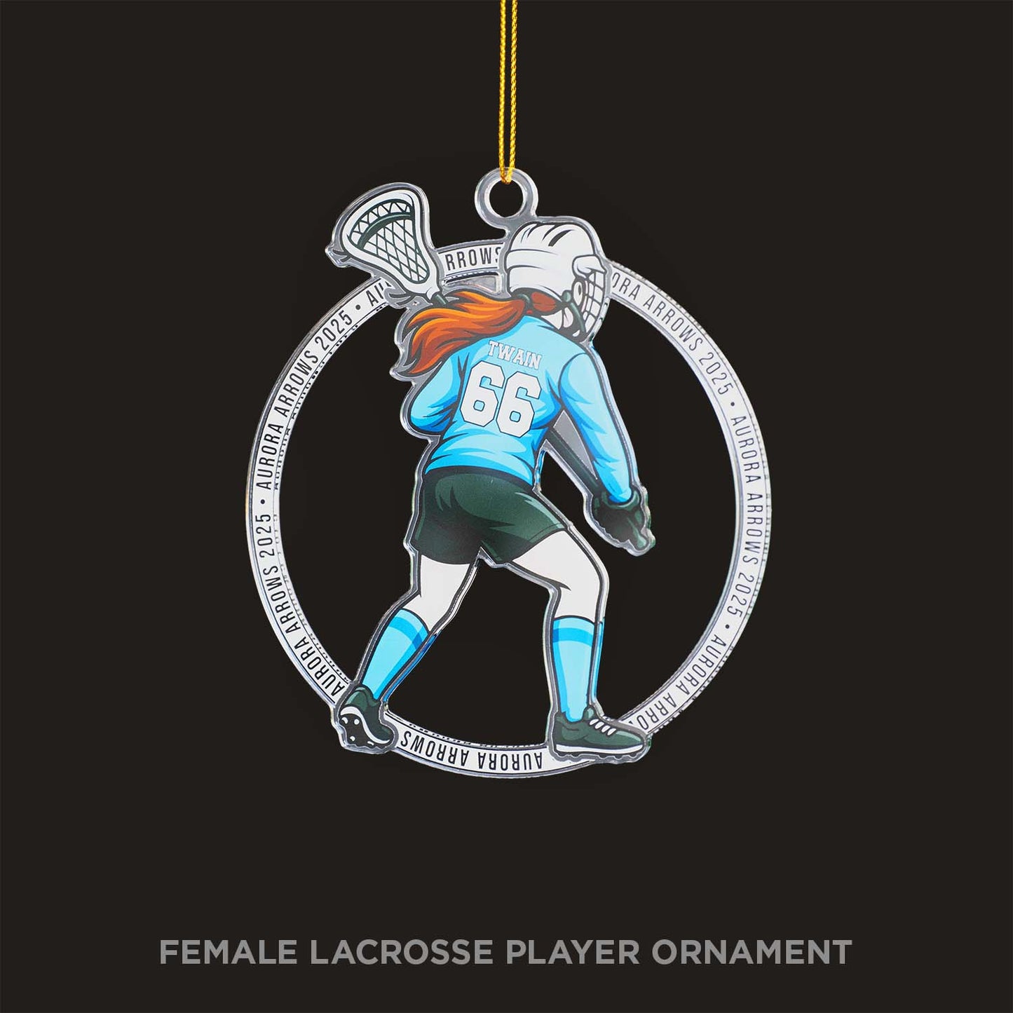 Custom Lacrosse Ornament: The Perfect Personalized Holiday Gift for Players & Teams