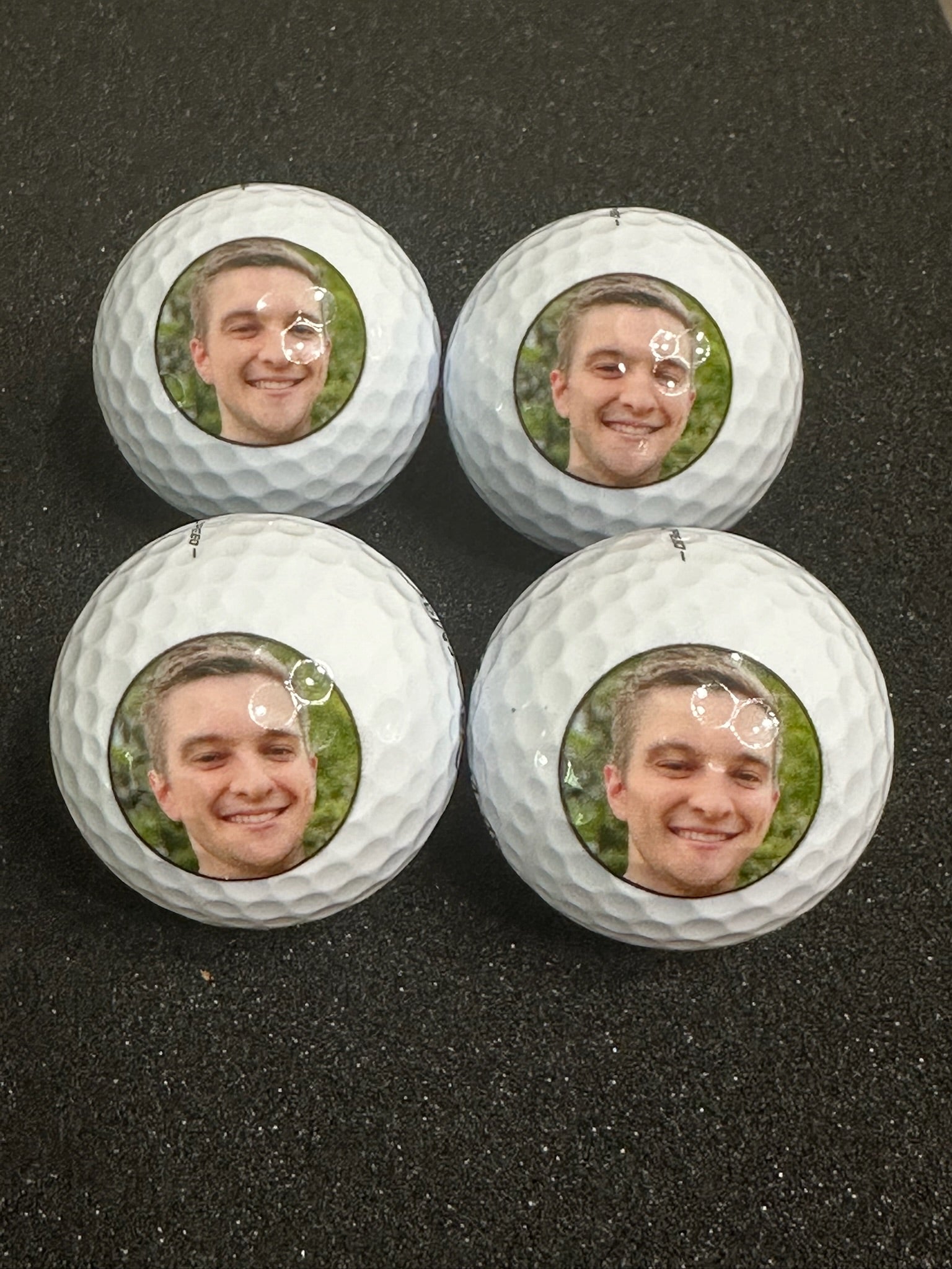 photo printed on golf balls