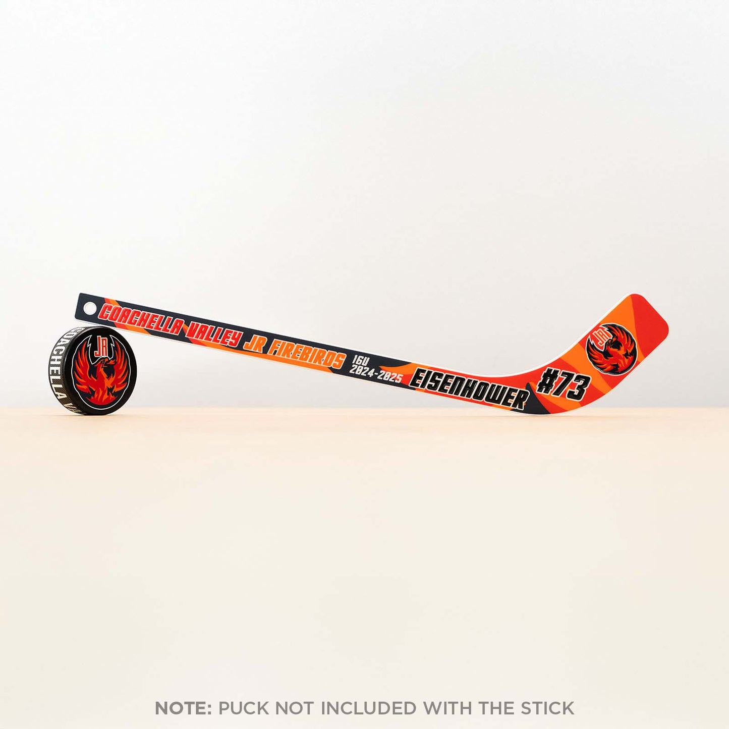 Custom mini hockey stick and Custom hockey puck