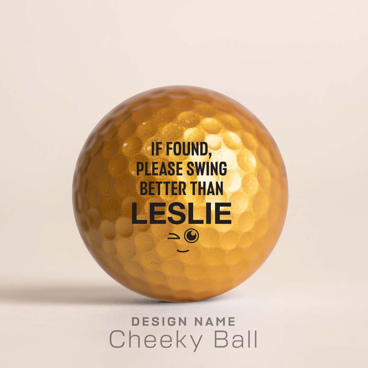 personalized gold golf balls