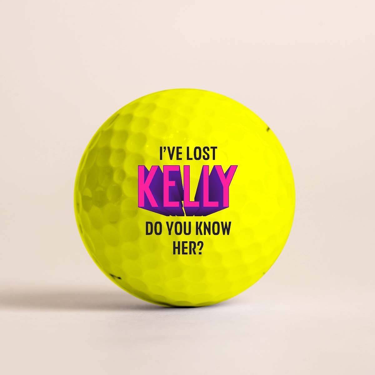 Personalized Golf Balls - Callaway Golf Supersoft Yellow Golf Balls