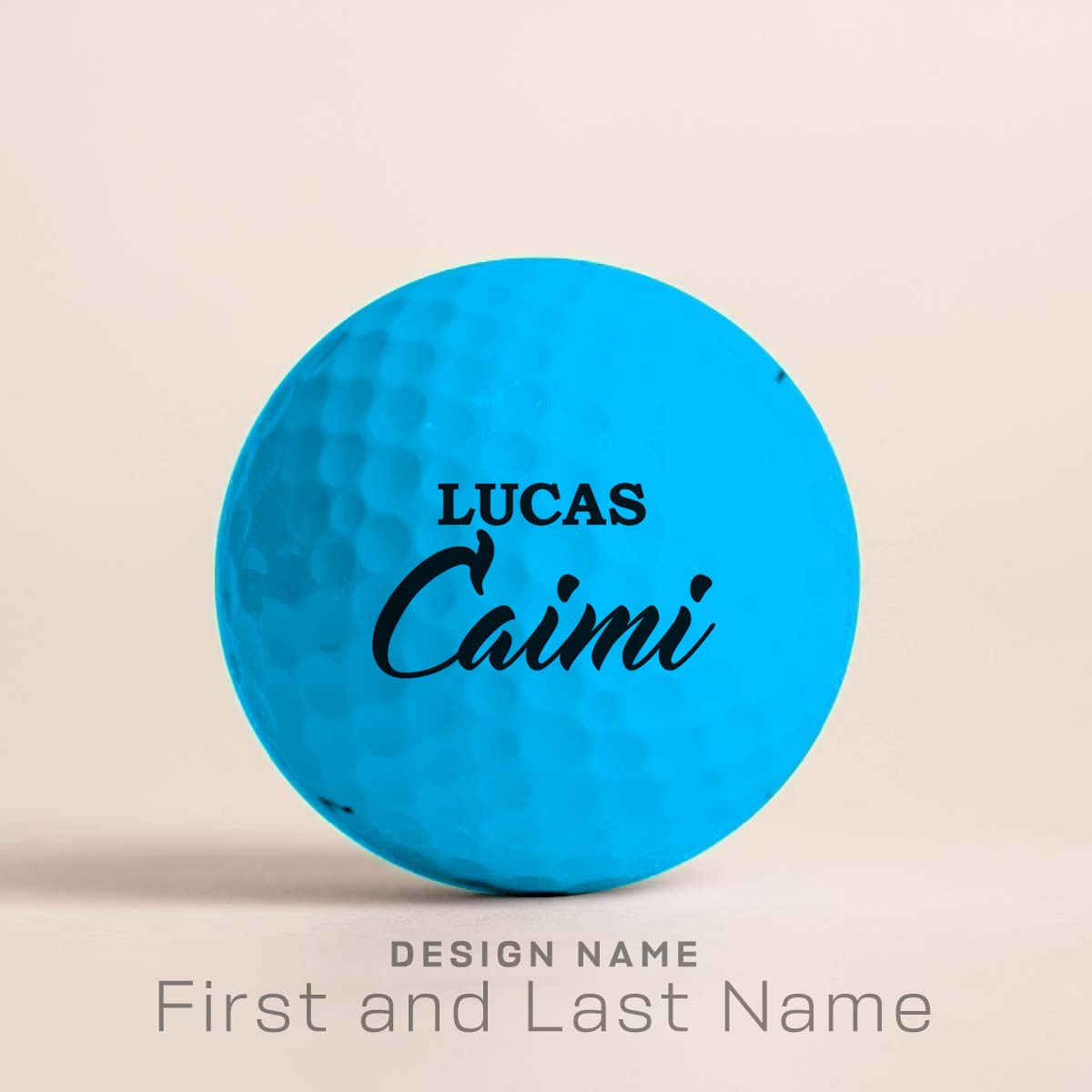 personalized blue golf balls