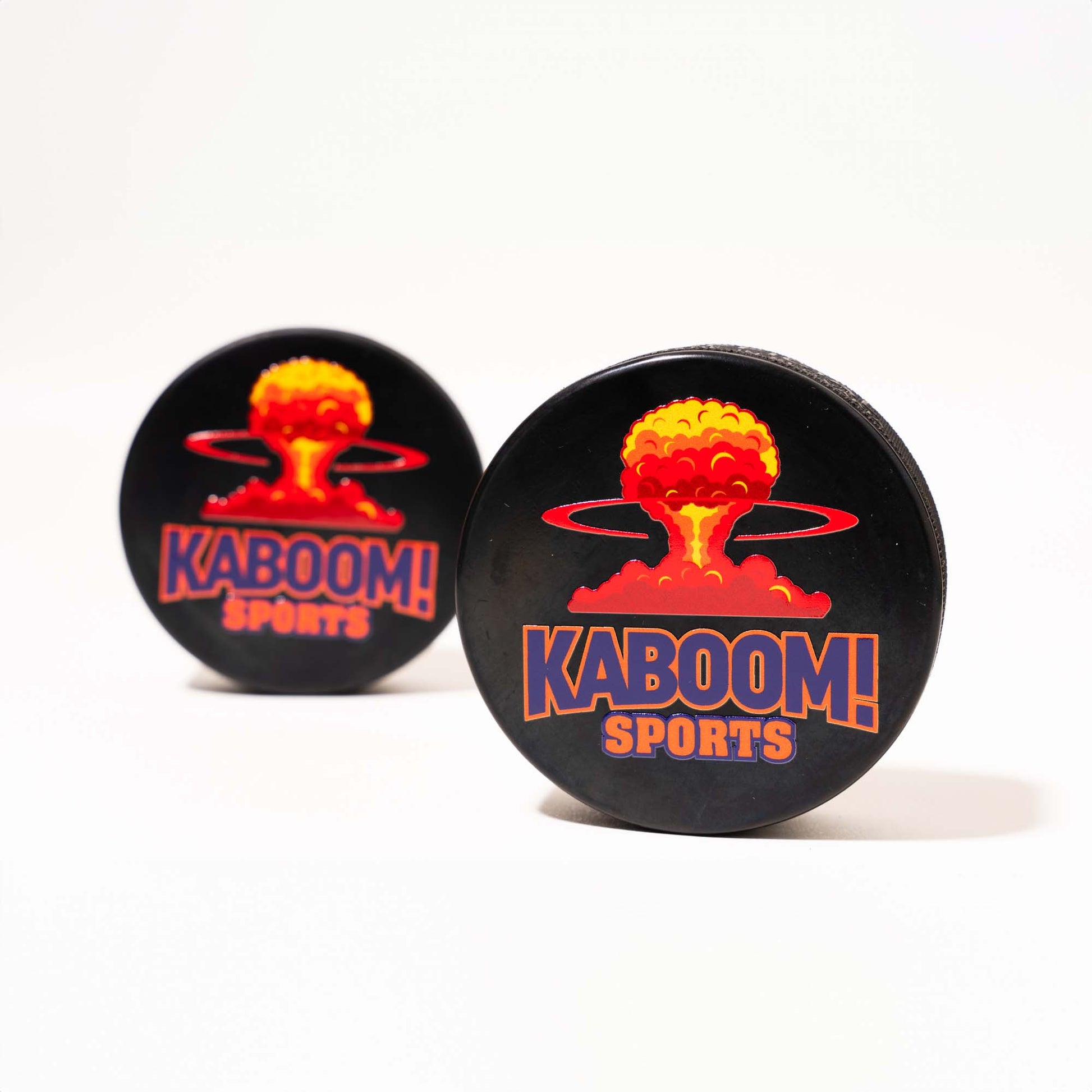 printed ice hockey pucks