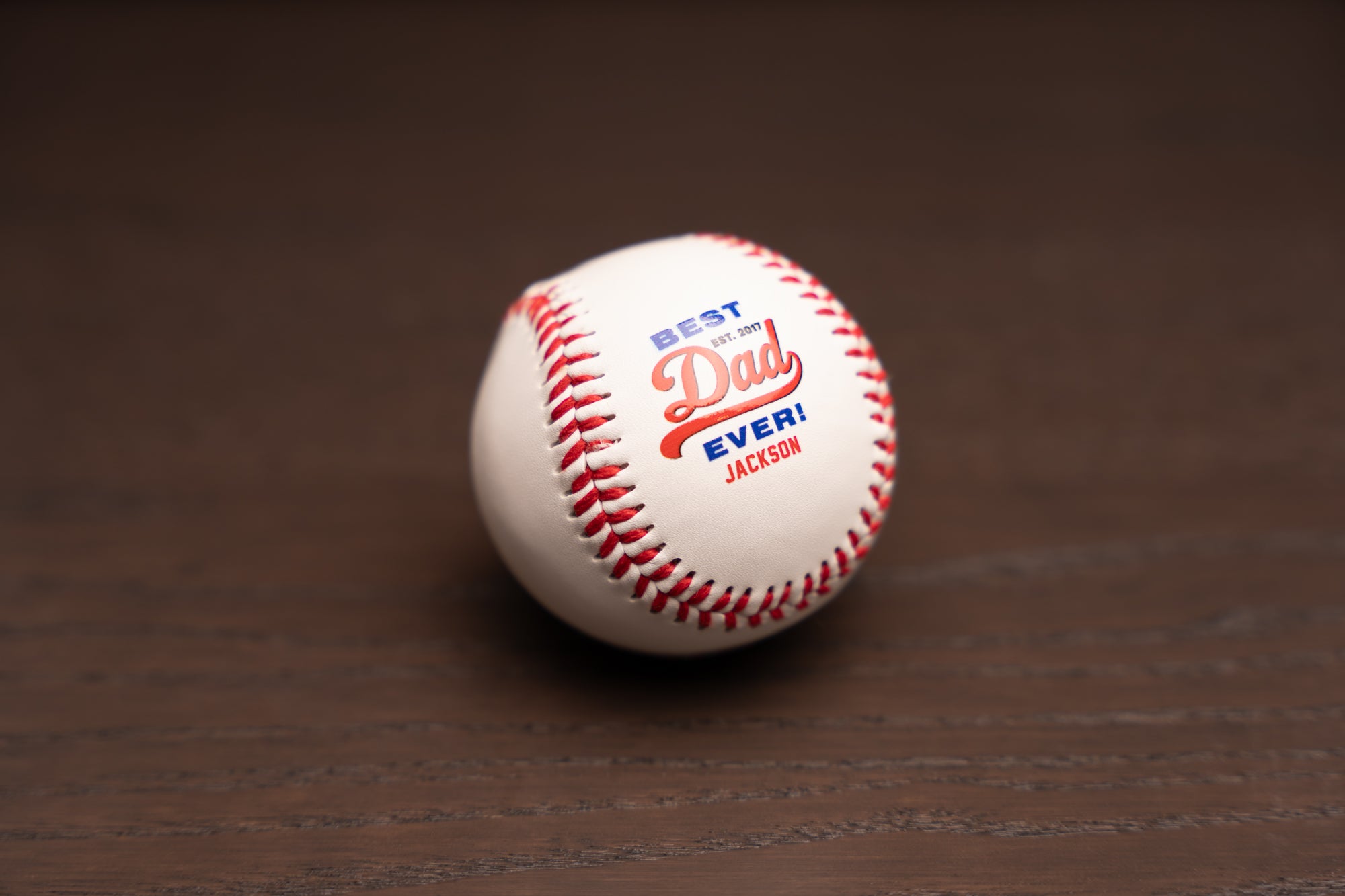 Custom printed baseballs for fathers day