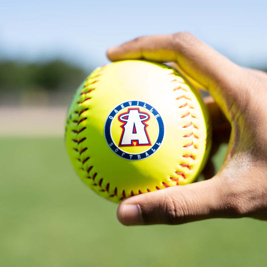 custom softballs with logo