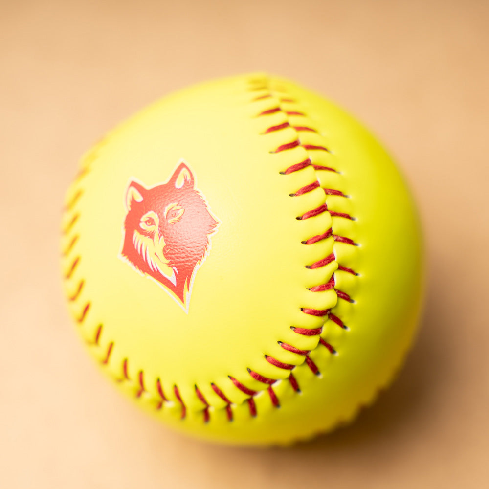 Personalized softball with logo