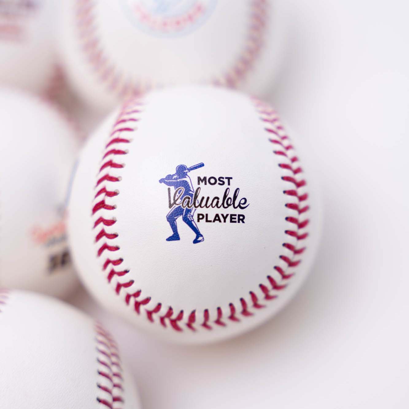 Baseball with 'Most Valuable Player' logo 