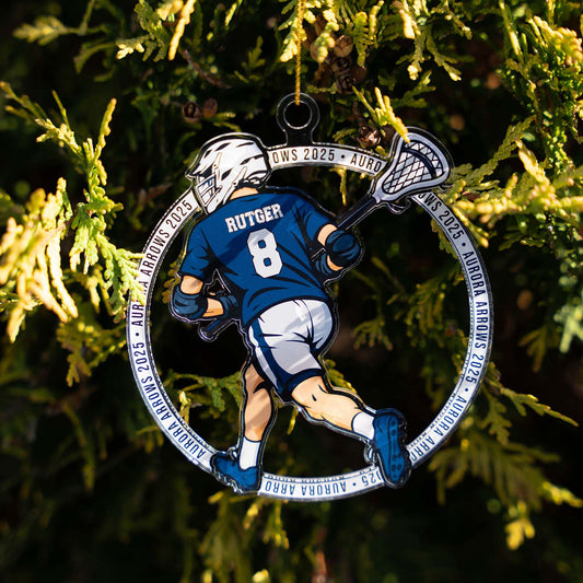 Custom Lacrosse Ornament: The Perfect Personalized Holiday Gift for Players & Teams