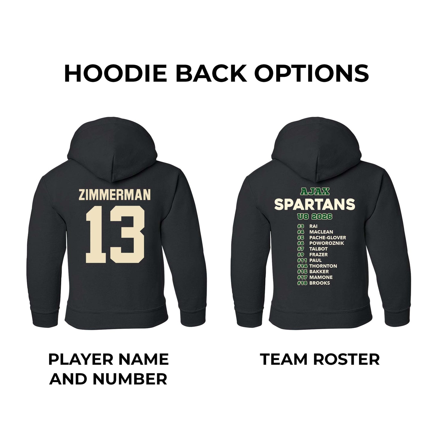 Personalized Hoodies For Ajax Spartans