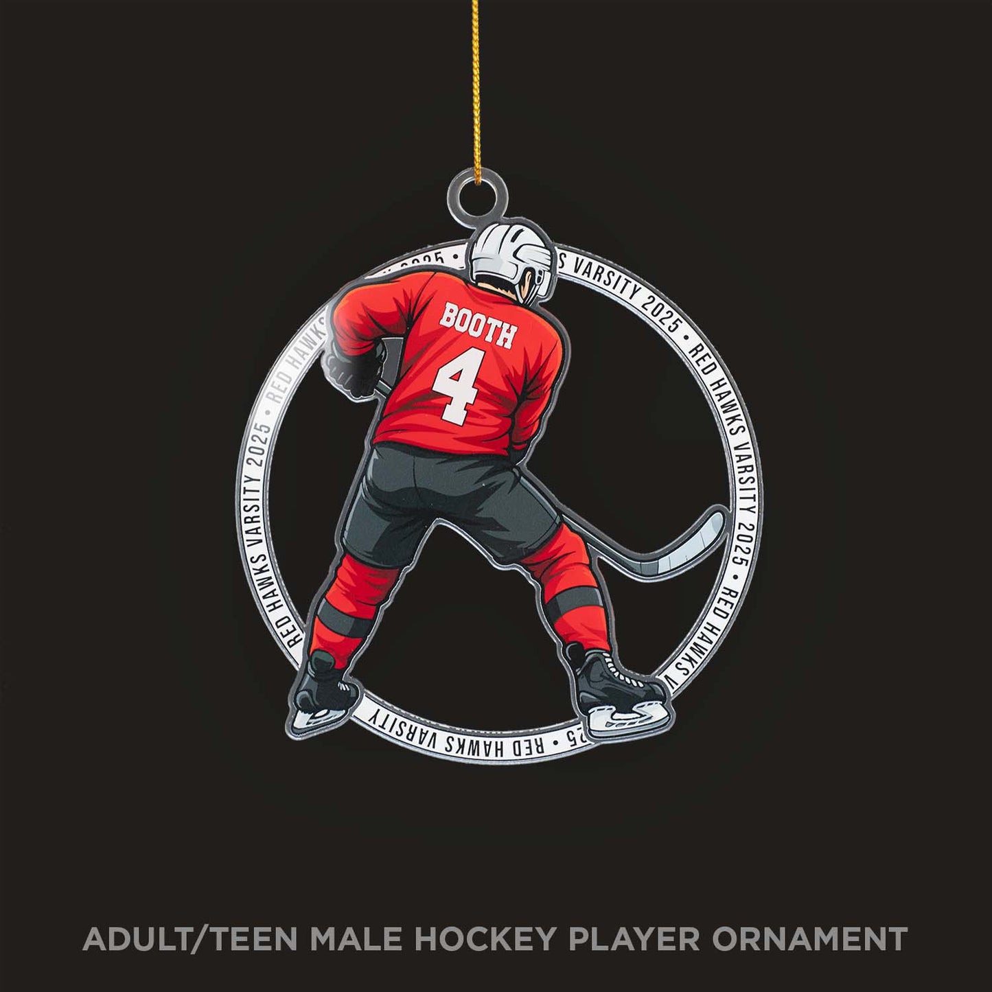 Personalized Hockey Ornaments – Custom Christmas Ornaments