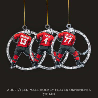 Personalized Hockey Ornaments – Custom Christmas Ornaments