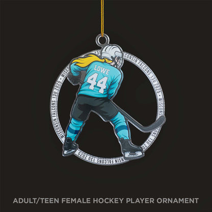 Personalized Hockey Ornaments – Custom Christmas Ornaments
