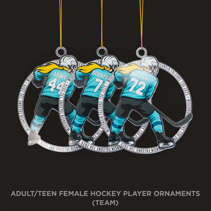 Personalized Hockey Ornaments – Custom Christmas Ornaments
