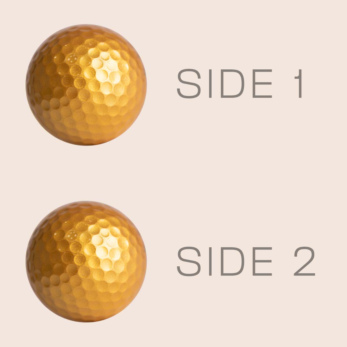 customized gold color golf balls